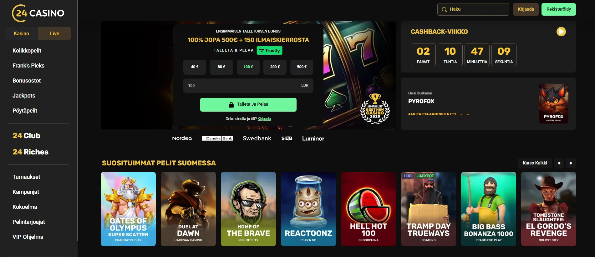 24casino home page