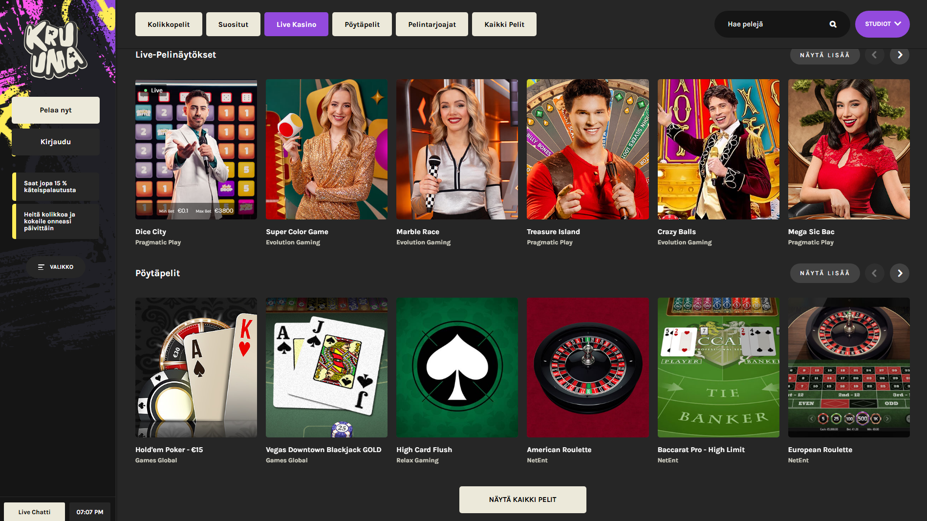 Kruuna Live Casino