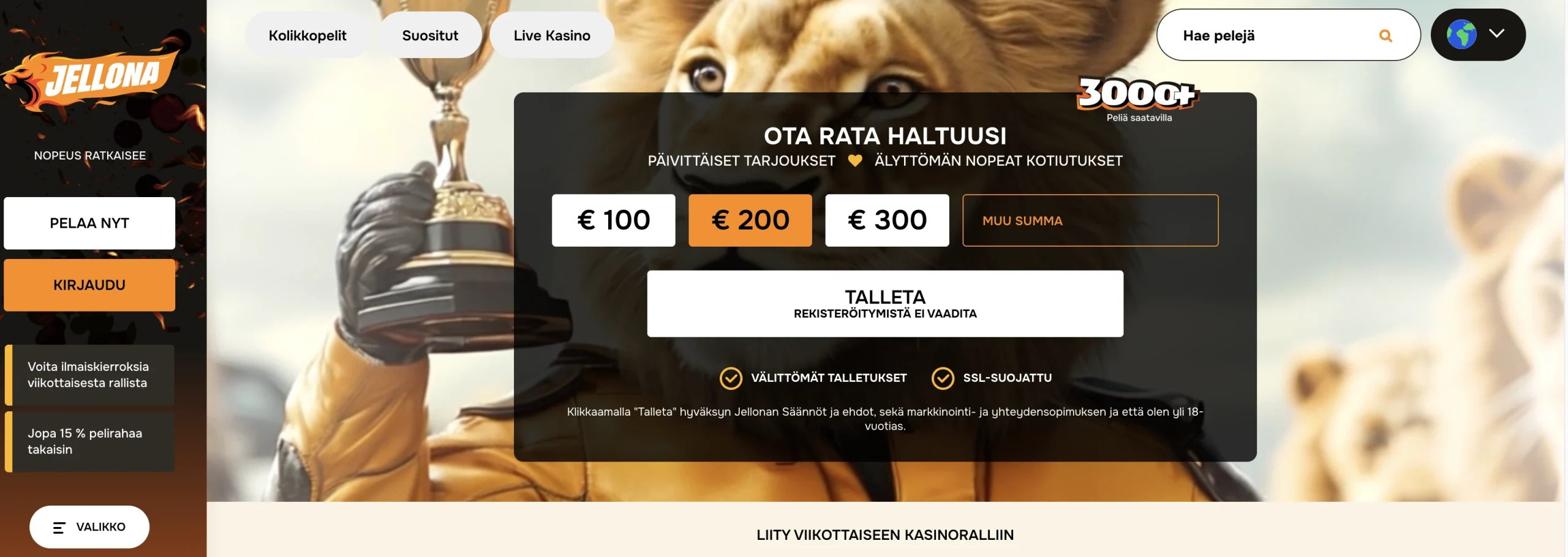 jellona casino bonus