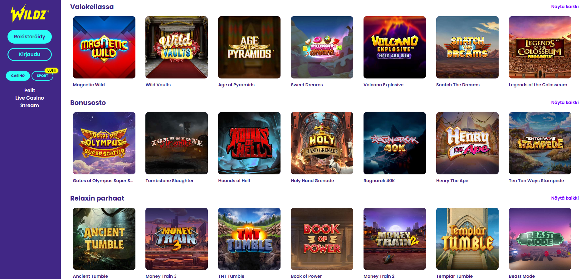 Wildz Casino Live