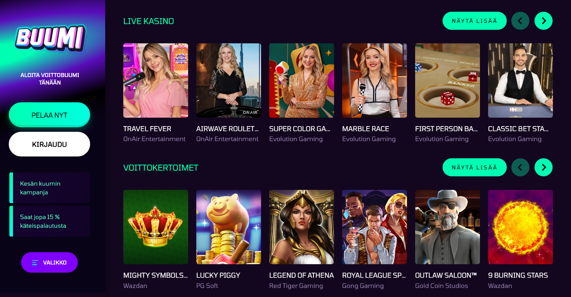 buumi casino sports
