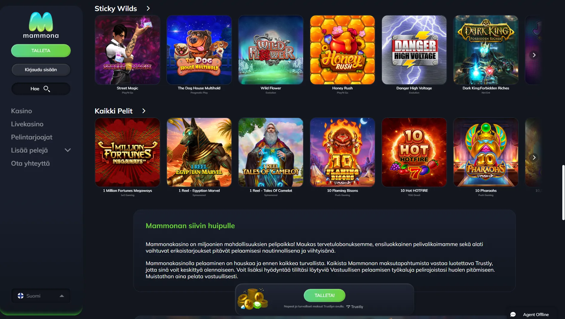 mammona casino bet